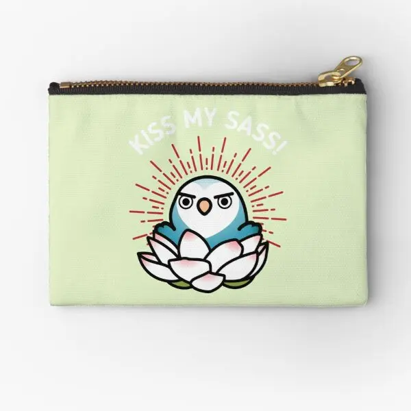 

Kiss My Sass Hilda The Sassy Lovebird чехлы на молнии бумажник для хранения косметических денег карманов для ключей маленькие носки мужские трусики