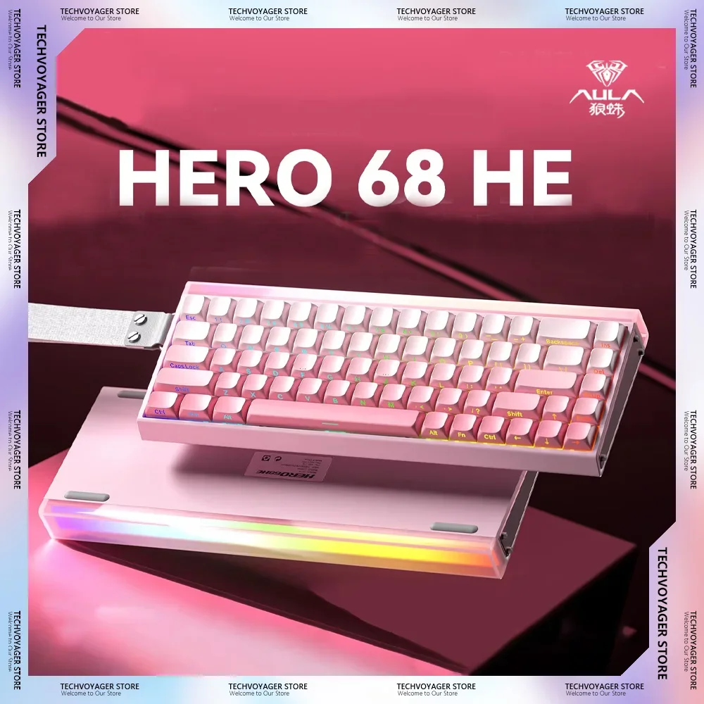 New AULA HERO 68HE Magnetic Switch Mechanical Keyboard RGB