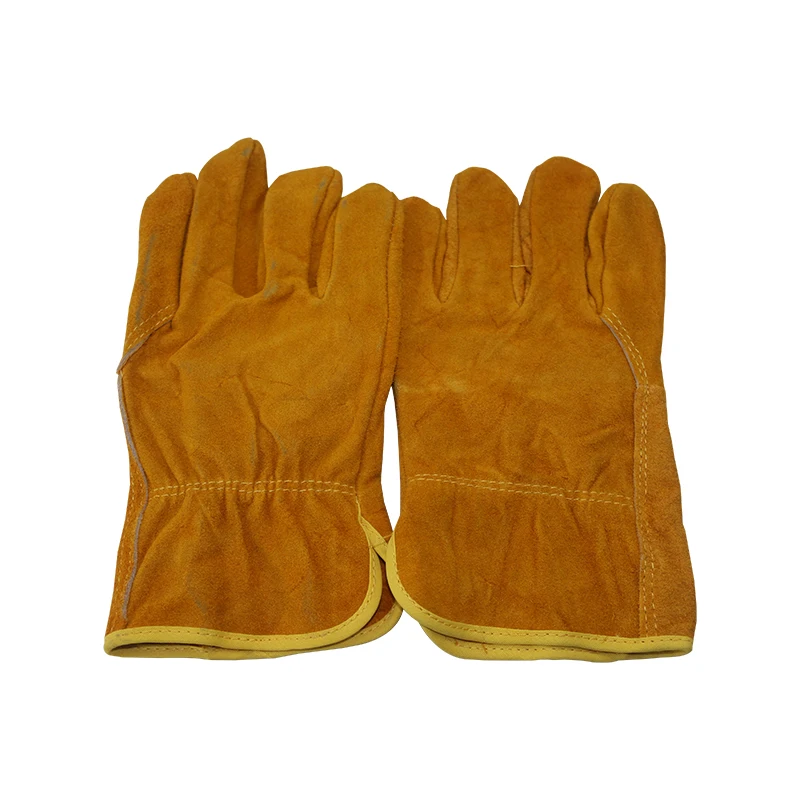 

Leather Forge/Mig/Stick Welding Gloves Heat/Fire Resistant, Mitts for Oven/Grill/Fireplace/Furnace/Stove/Pot Holder welding
