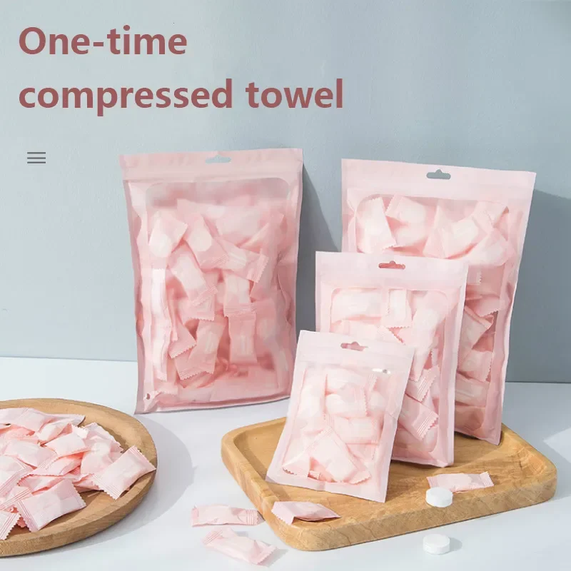 Disposable Compressed Towel Portable Travel Non-woven Face Towel Water Wet Wipe Outdoor Moistened Tissues