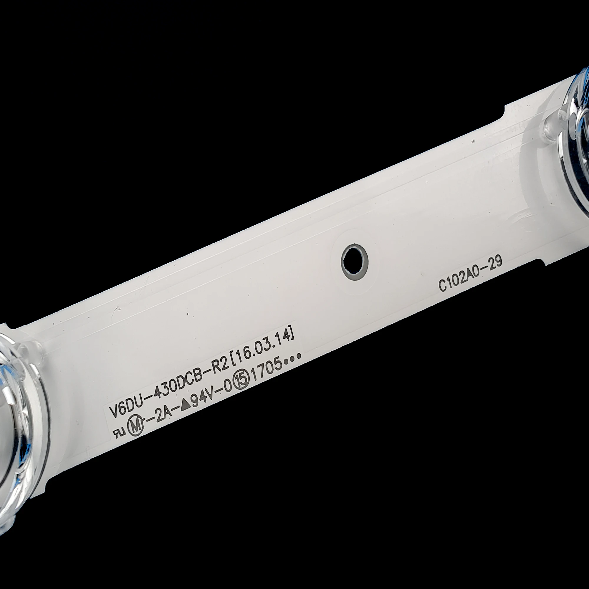 Tira de Retroiluminação Led para Retroiluminação Ua43ku6000 Ua43ku7000 Ua43mu6100 Un43mu6100 Ue43ku6000 Ue43mu6105 Ue43mu7003 Un43ku6300 V6du430dca-r2 - Imagem 4