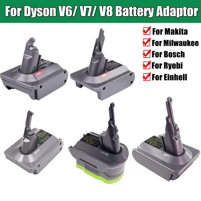 Battery Converter Adapter For Makita/Dewalt/Milwaukee/Bosch/Ryobi 18V  Li-ion Battery To For Dyson