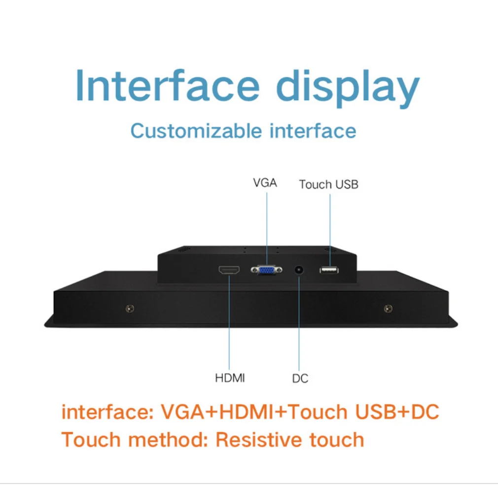 

1000nits Cheap Custom12 Inch Touchscreen Monitors Outdoor Sunlight Readable Industrial Lcd Monitor