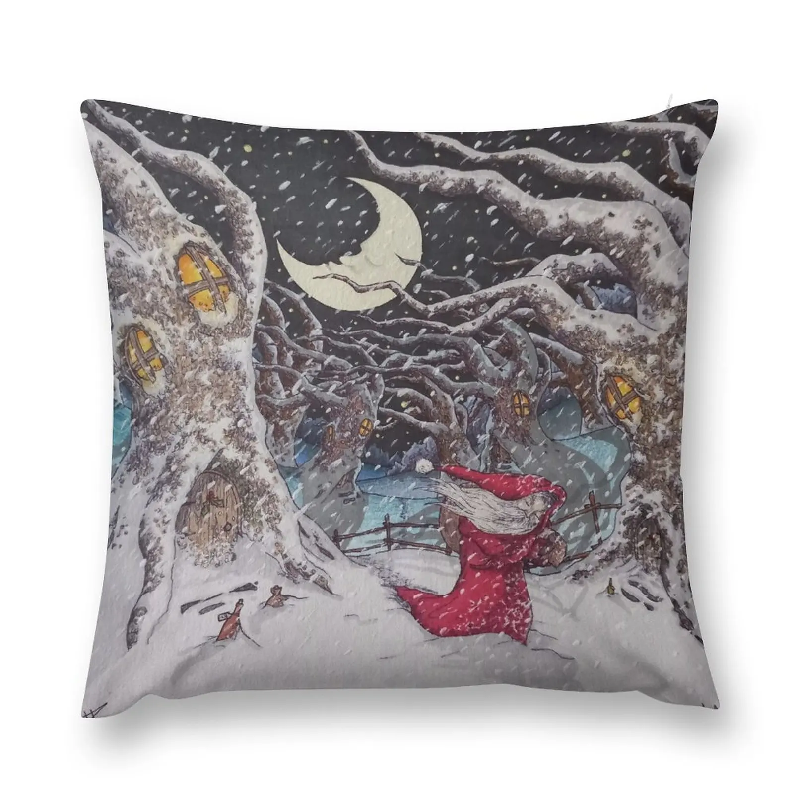 

While the moon sleeps Throw Pillow christmas decorations 2024 Luxury Pillow Case