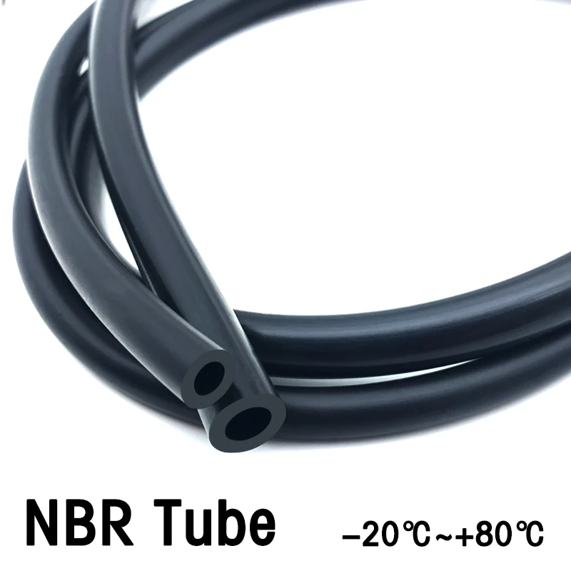 1Meter Nbr Rubber Hose Oil Resistant Rubber Pipe ID 2 3 4 5 6 7 8 10 13 16 19mm Rubber Flexible Pipes Oil Hose Nitrile Pipe Hose