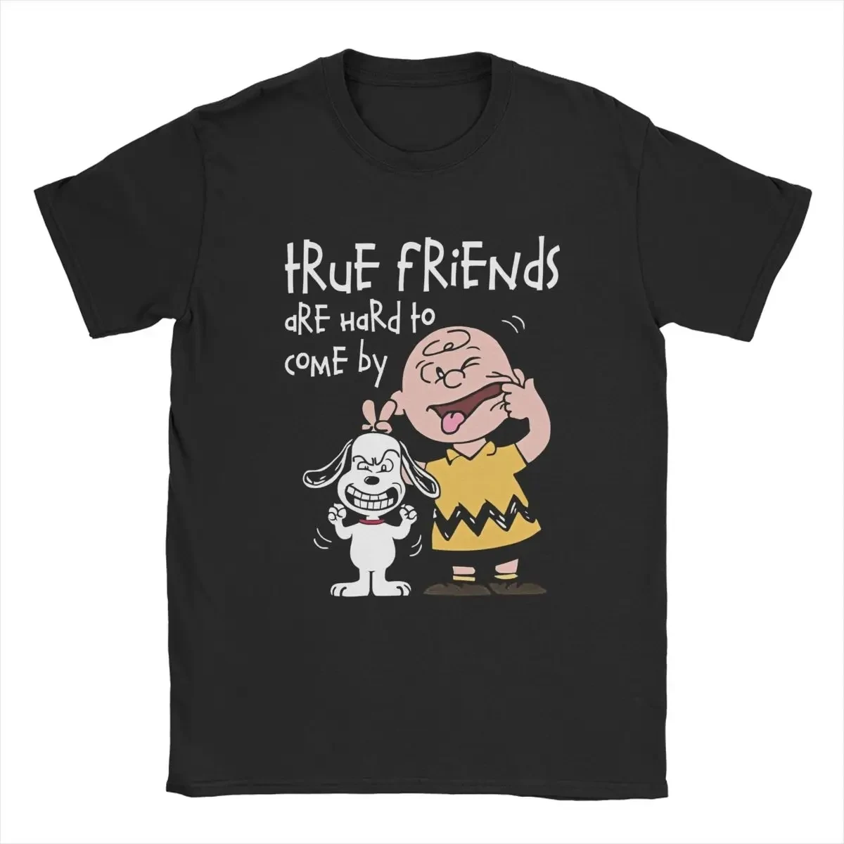 thumbnail image 1 of Camiseta oficial de Peanuts Charlie Brown Anxieties Snoopy para hombre, ropa de algodón, divertida camiseta de manga corta con cuello redondo, camiseta de talla grande, 1 of 5