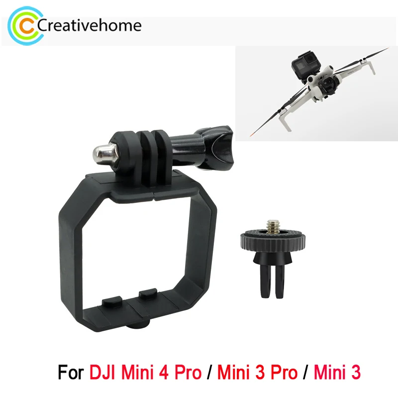 Staffa Di Espansione Superiore Per Dji Mini 4 Pro / Mini 3 Pro / Mini 3 Drone 1/4 Viti Treppiede Per Fotocamera Sportiva/Luce Flash