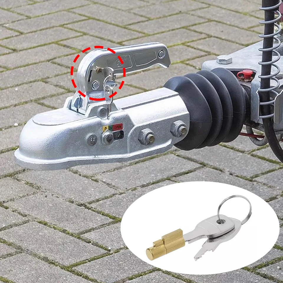 Heavy Duty Trailer Hitch Lock – Security Lock For Coupler Heads, Caravans, RVs & Boat Trailers - View #11