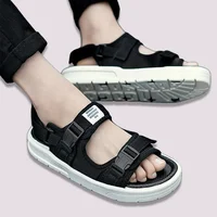 Men's Outdoor Sandals Summer Sports Beach Flat Slippers Casual Rubber Sole Mesh Lined Adult Footwear for Students And Beach Goer