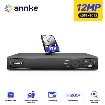 ANNKE 12MP 8 Channel PoE Network Video Recorder for Home Security Camera CCTV System, 24/7 Recording, Easy Remote Access 1