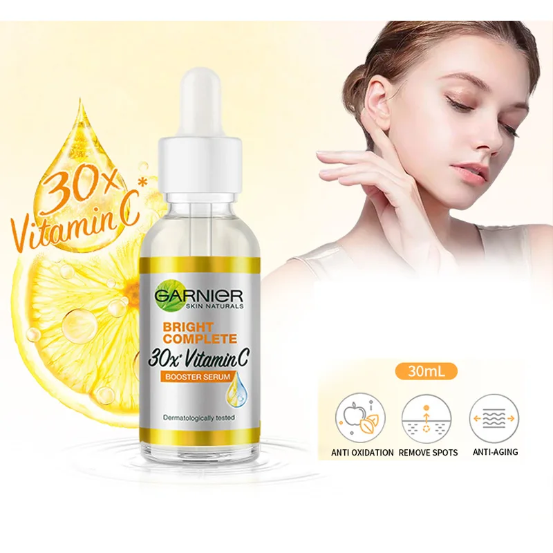 Garnier Bright Complete 30 Times Vitamin C Nicotinamide Enhanced Essence Facial Repair Essence Acne Removing Beauty Product 3