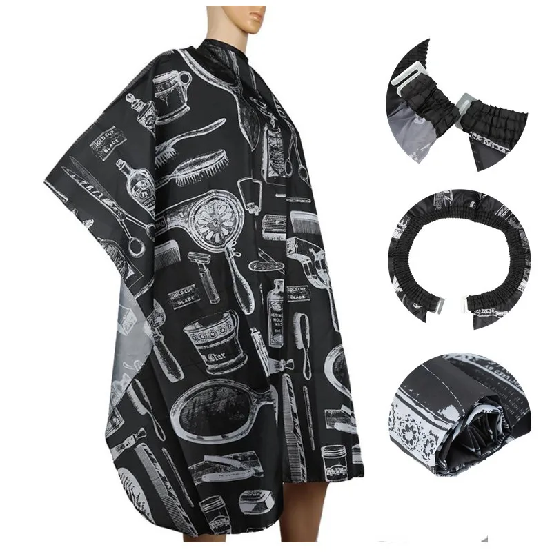 이발 천 핸드 미러 빗 헤어 드라이어, 헤어 커팅 천, 인쇄 헤어 커팅 천