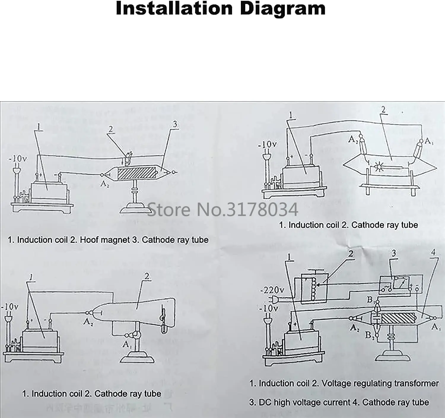 Physics Experimental Equipment Cathode Ray Tube Oscilloscope