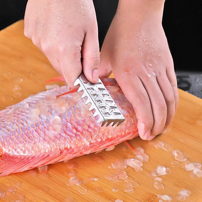 Kitchen Accessorie Fish Scales Scraping Graters Fast Remove Fish Cleaning Peeler Scraper Bone Tweezers Tool Gadge fish bone tweezers fish scale cleaner fish scales scraper fish scale scraper kitchen tweezers