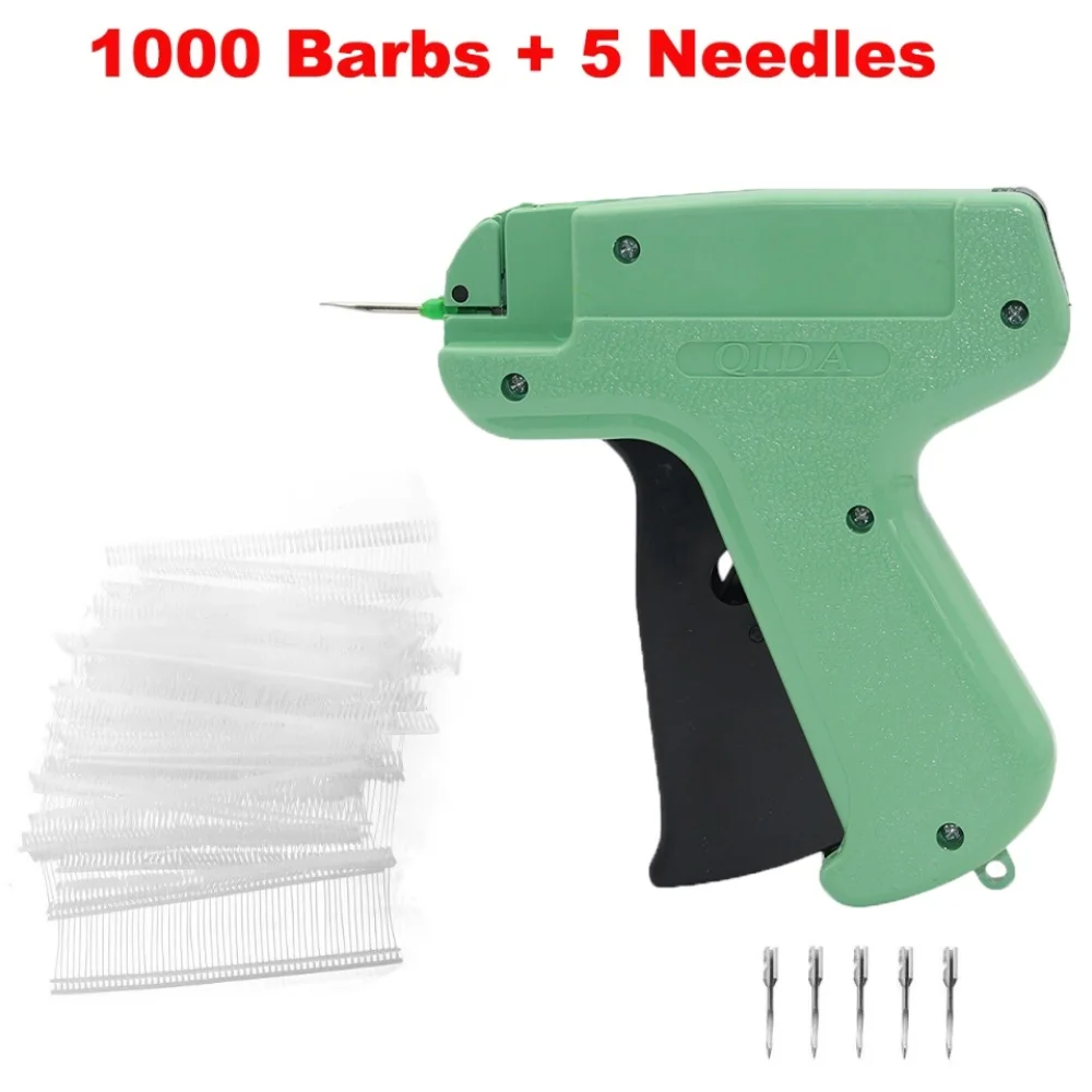 Clothes Garment Price Label Tags Gun 1000 Barbs + 5 Needles Marking DIY Apparel Tagging Guns Needle Tag Gun Sewing Craft Tools
