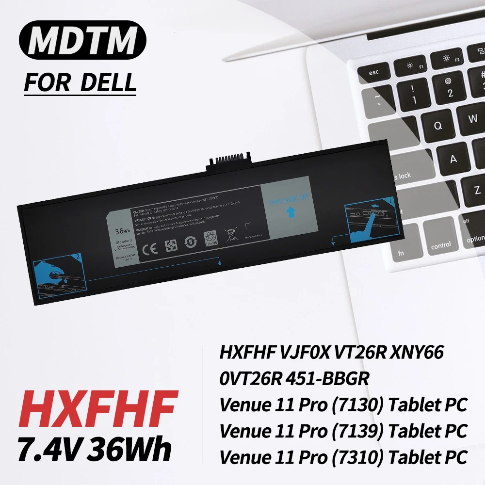 

Аккумулятор для ноутбука HXFHF для Dell Venue 11 Pro 7130 7139 7310 T07G T07G001