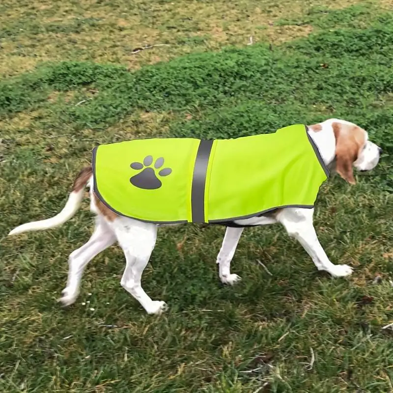 thumbnail image 1 of Chaleco reflectante de seguridad para perros de alta visibilidad y transpirable para caminar y correr para mantener a los perros visibles y a salvo de los autos y las motocicletas, 1 of 4