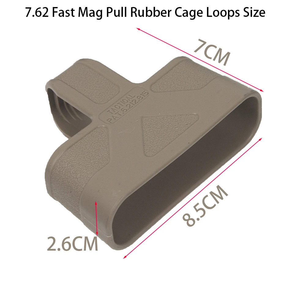 Taktische 3 stücke Schnelle Mag Pull Gummi Käfig Schlaufen 9mm 5,56 7,62 Für Schießen Jagd Paintball Airsoft M4 M16 AK Magazin Unterstützen – Detail 8