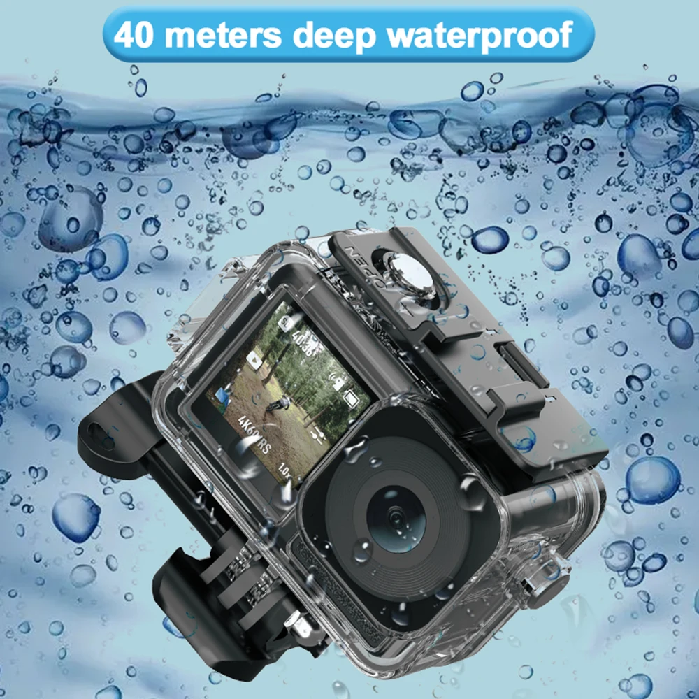 Lot de 2 protections écran et cache objectif pour GoPro – Cache objectif en verre trempé fixé sur la lentille, avec reflets lumineux.