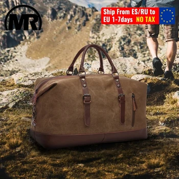MARKROYAL Canvas Leather Men Travel Bags Carry On Luggage Bag Men Duffel Bag Handbag Travel Tote Large Weekend Bag Dropshipping 1