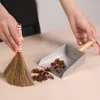 Dustpan Household Small Fireplace Metal Stainless Steel Lamp Shades Tabletop Cleaning Tool for Home Broom 5