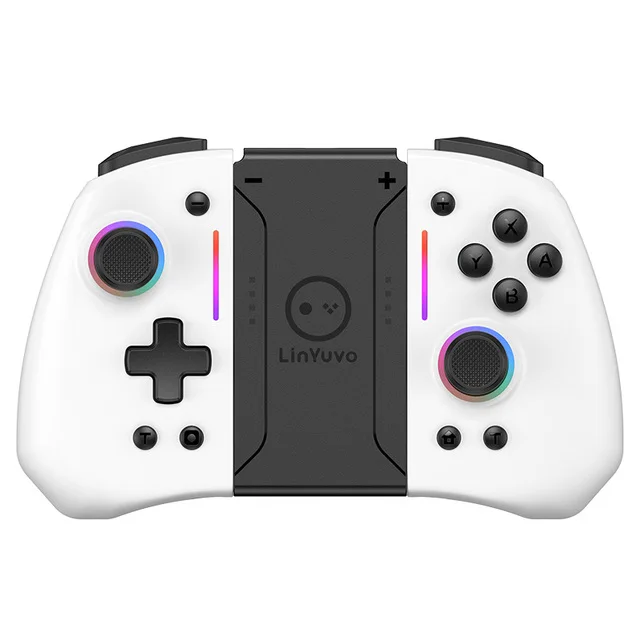 Ks42 Rgb Joypad Automatic Wake-Up Controller Per Bluetooth Con Somatosensory Sei Assi Compatibile Per Switch/Switch Oled Handle