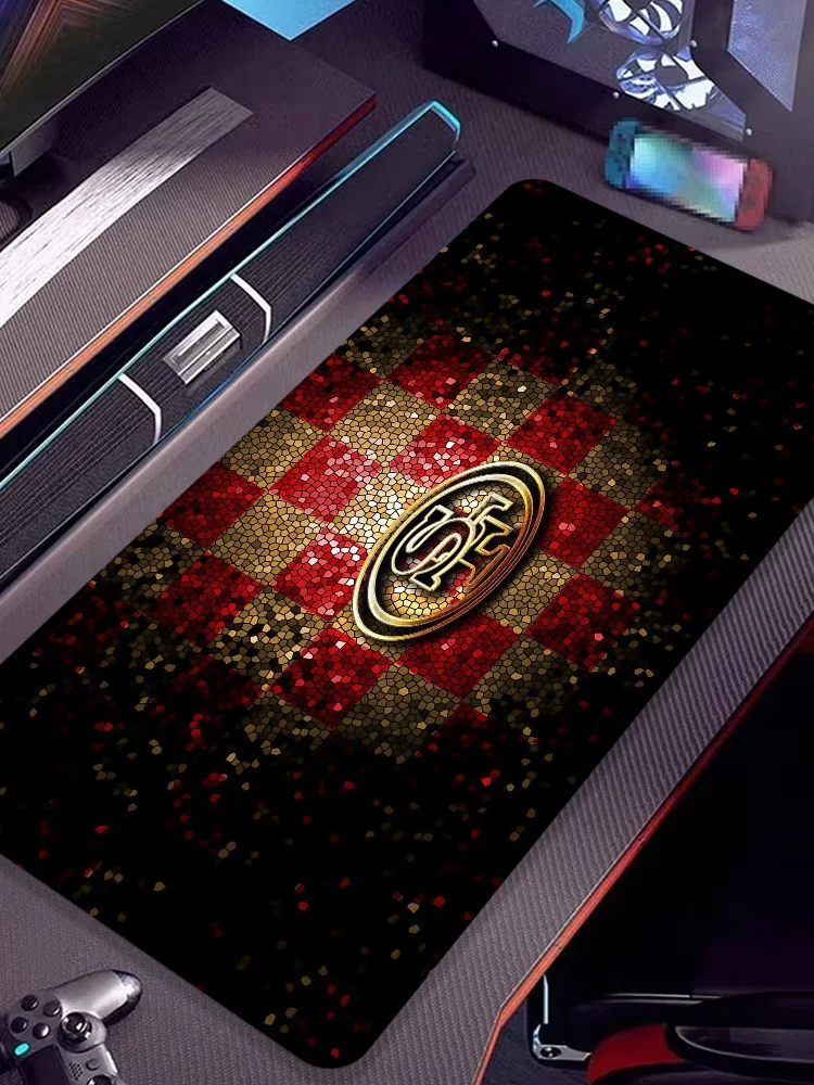 San Francisco 49ers Boy Pad Natural Rubber Gaming mousepad Desk Mat Size for CSGO Game Player Desktop PC Computer Laptop