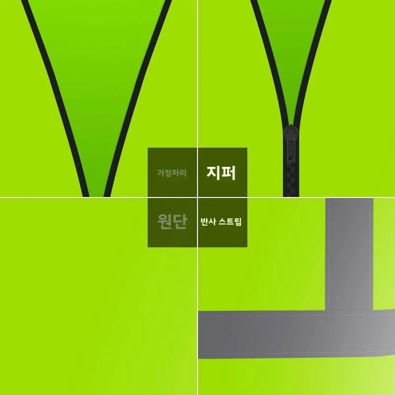 고시인성 반사 안전 조끼 자동차 검사 세트 형광 눈부심 방지 의류 조끼 소형차 연차 검사 야간용