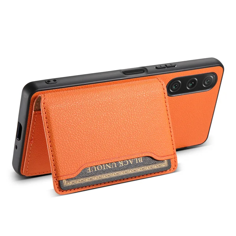 EUCAGR Luxury Multifunctional PU Leather Wallet Phone Case with Card Holder