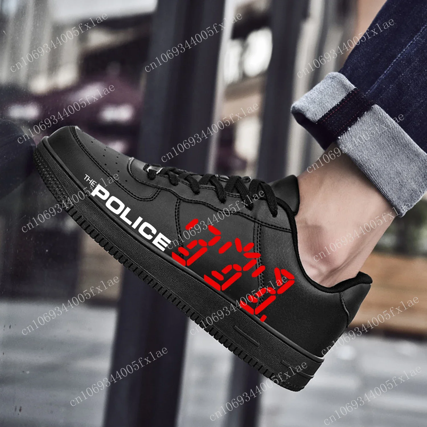 

The Police Band AF Basketball Mens Womens Sports Running High Quality Flats Force Sneakers Lace Up Mesh Customized Made Shoe