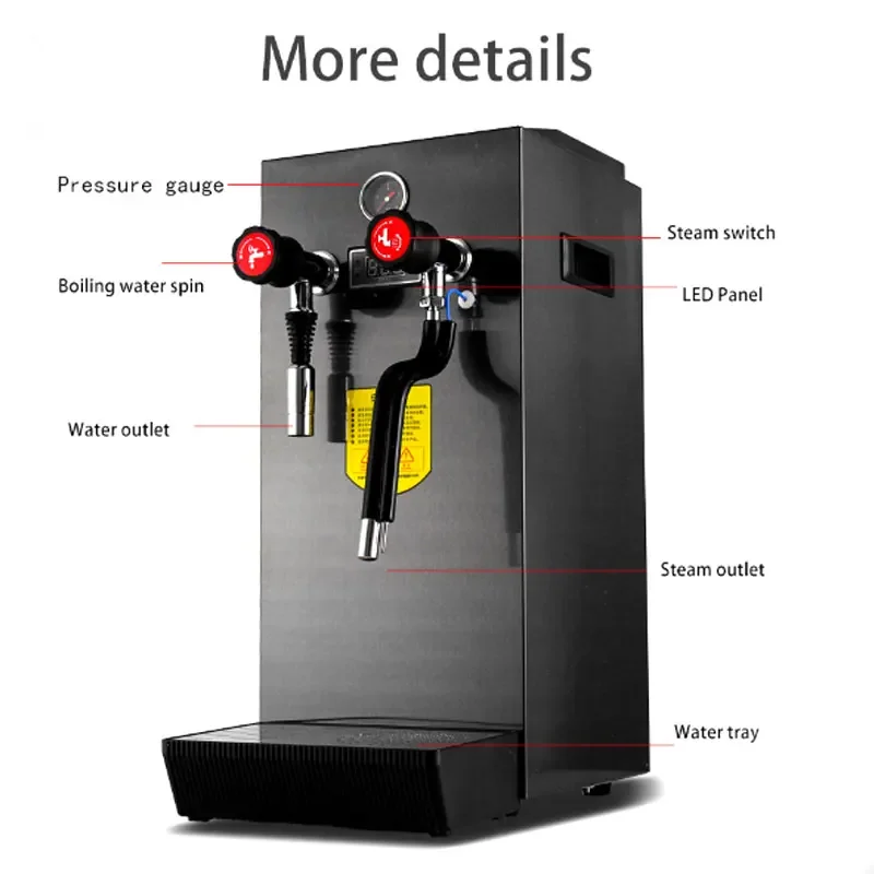 Steaming Milk Foaming Machine,Electric Water Boiler Steamer Milk Frother Coffee & Tea Tools Milk Foaming Machine 4
