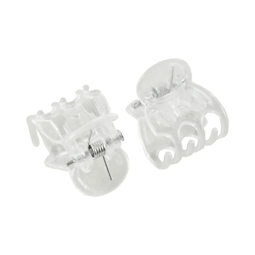 30-1000PCS Transparent 6 Claws Orchid Clips Plastic Butterfly Flowers Support Clear Fixer for Garden Vine Stem Plants Climbing plant clips plastic plant clips