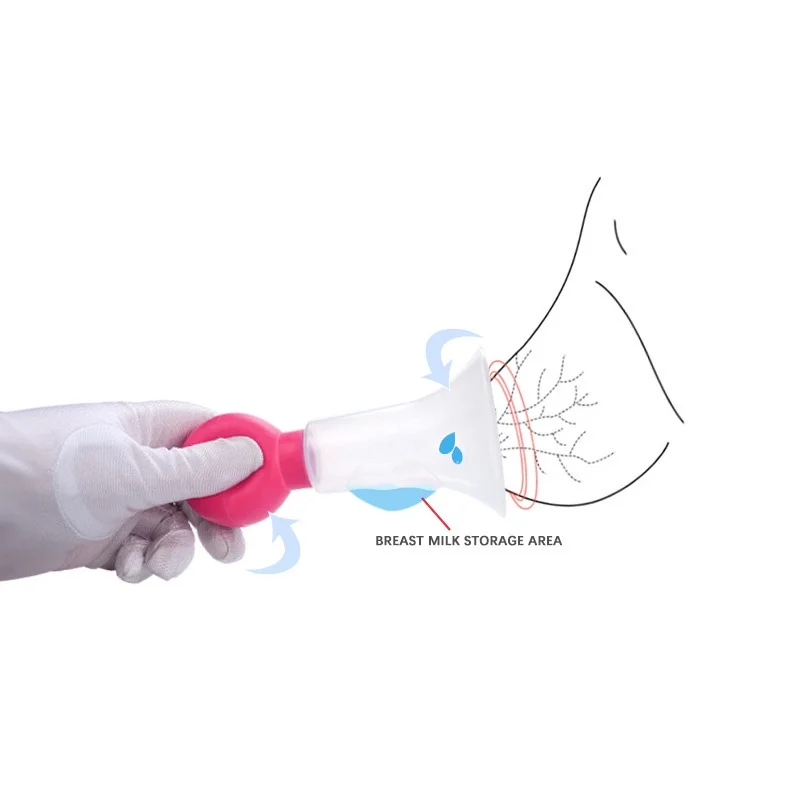 Simple manual breast pump, novice mother postpartum opening manual breast pump, breast milk collection bag 3
