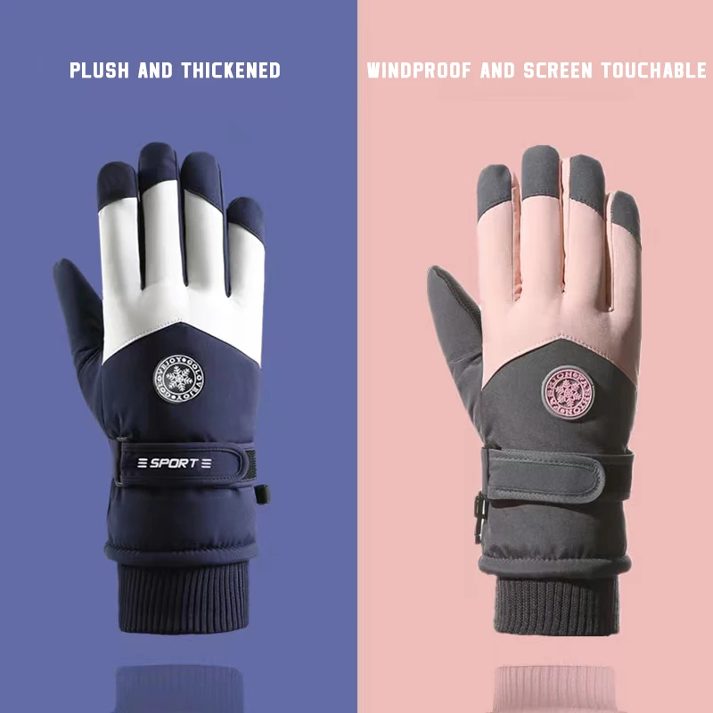 CyeLife 겨울 따뜻한 전체 손가락 방수 사이클링 야외 스포츠 러닝 오토바이 스키 터치 스크린 양털 장갑 
