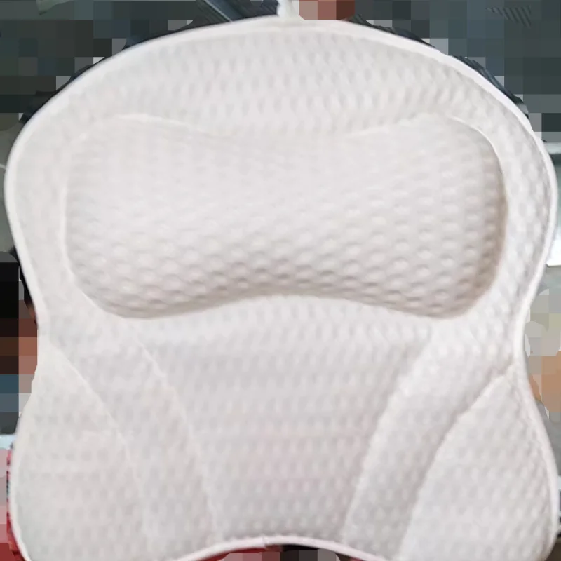 4D Square Bathtub Pillow 7 Suction Cup Hotel Hot Spring Spa Massage bathtub pillow
