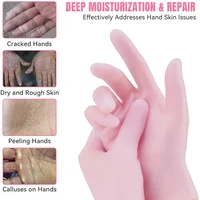 1Pair Reusable Silicone Foot Care Socks Moistrizing Spa Gel Gloves Exfoliating Moisturizing Anti Dry Cracked Plantar Hand Care T 2