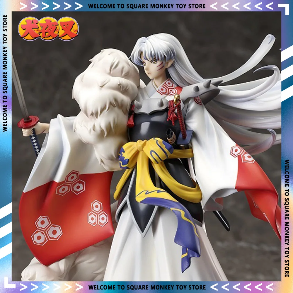 

Hb Inuyasha Anime Figure Sesshoumaru Shoudao With Base Gk Figurine 32cm Pvc Statue Doll Model Collection Desk Decora Toy Gift