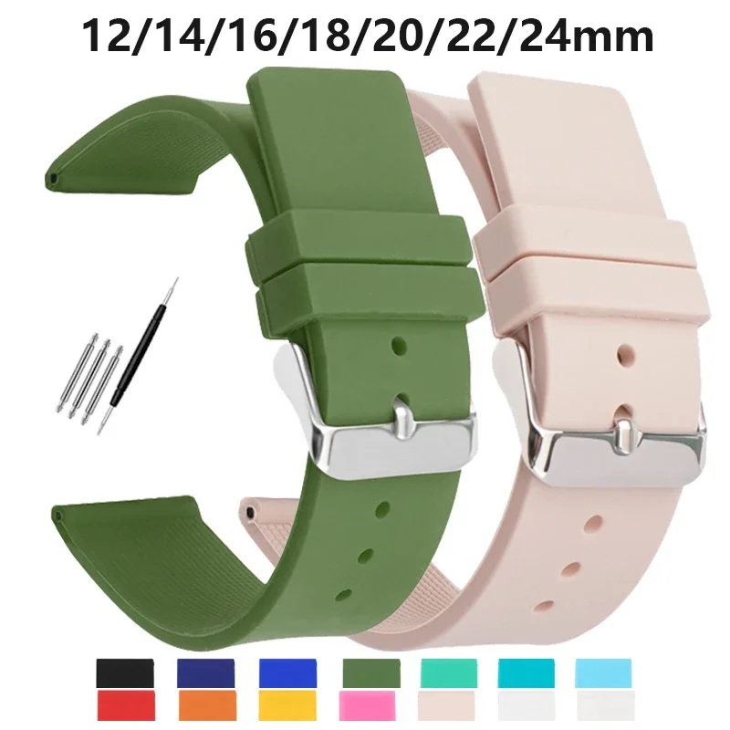Cinturino Per Orologio In Silicone Impermeabile Morbido Universale Per Rolex Uomo Donna Cinturino In Gomma Per Accessori Per Orologi Da Cintura Con Ci