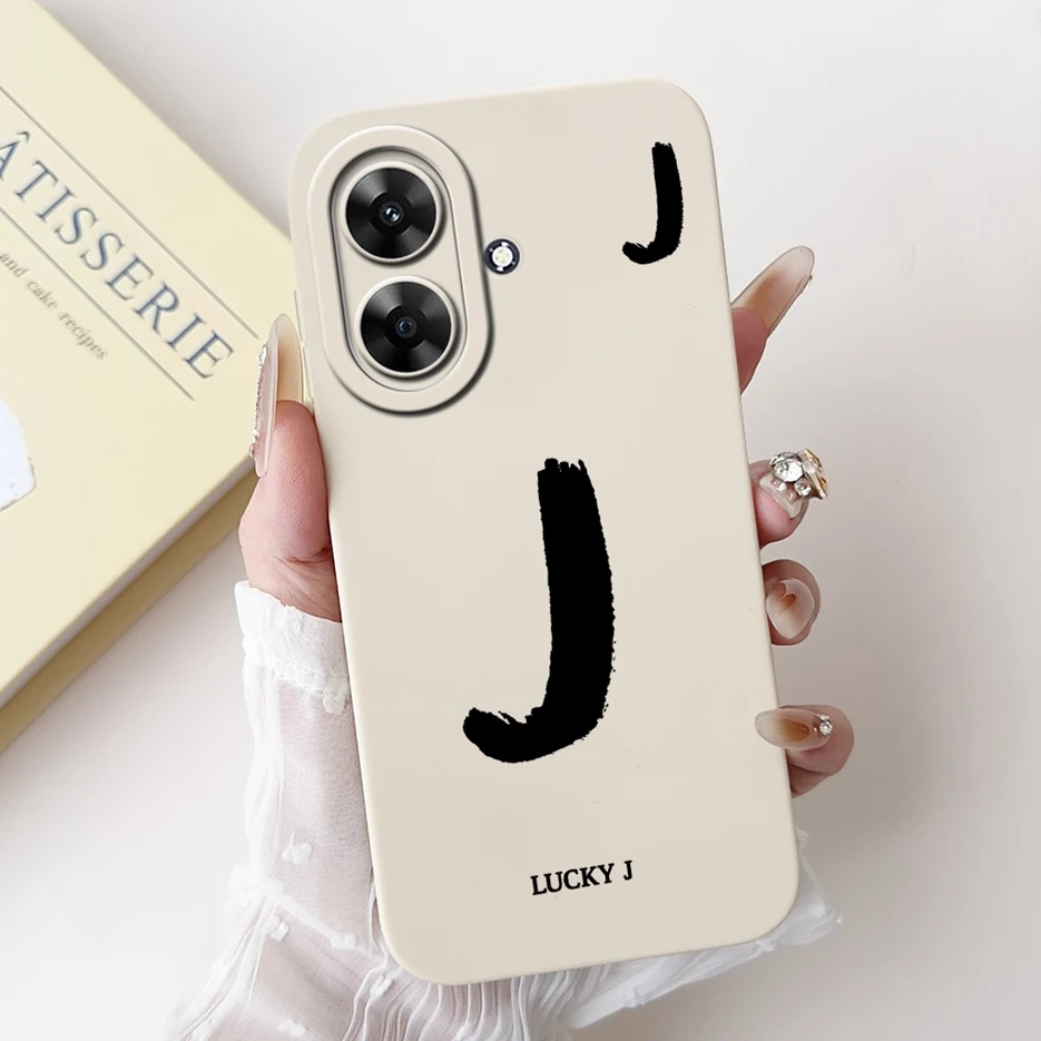 Cute Lucky Letters Soft Silicone Phone Case Cover - Stylish Protective s Coque