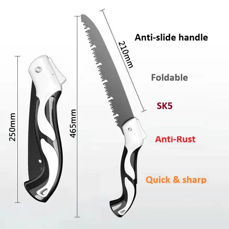 Multifunctional Outdoor Logging Saw Garden Tools Hand Tool Hacksaw Carpentry Tools Wood Woodworking Accessories garden tools folding saw folding hand saw