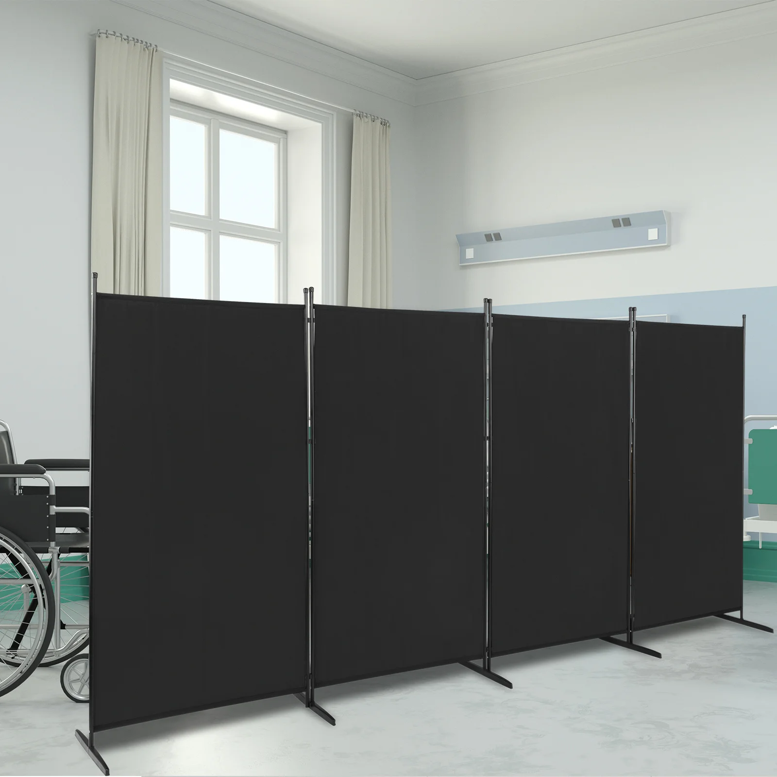 4 Panel Room Divider Folding Privacy Portable Partition Screen Home Office