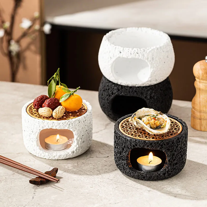 Creative Rock Texture Iron Art Cement Tableware Restaurant Insulation Plate Dessert Plate Sushi Specialty Tableware