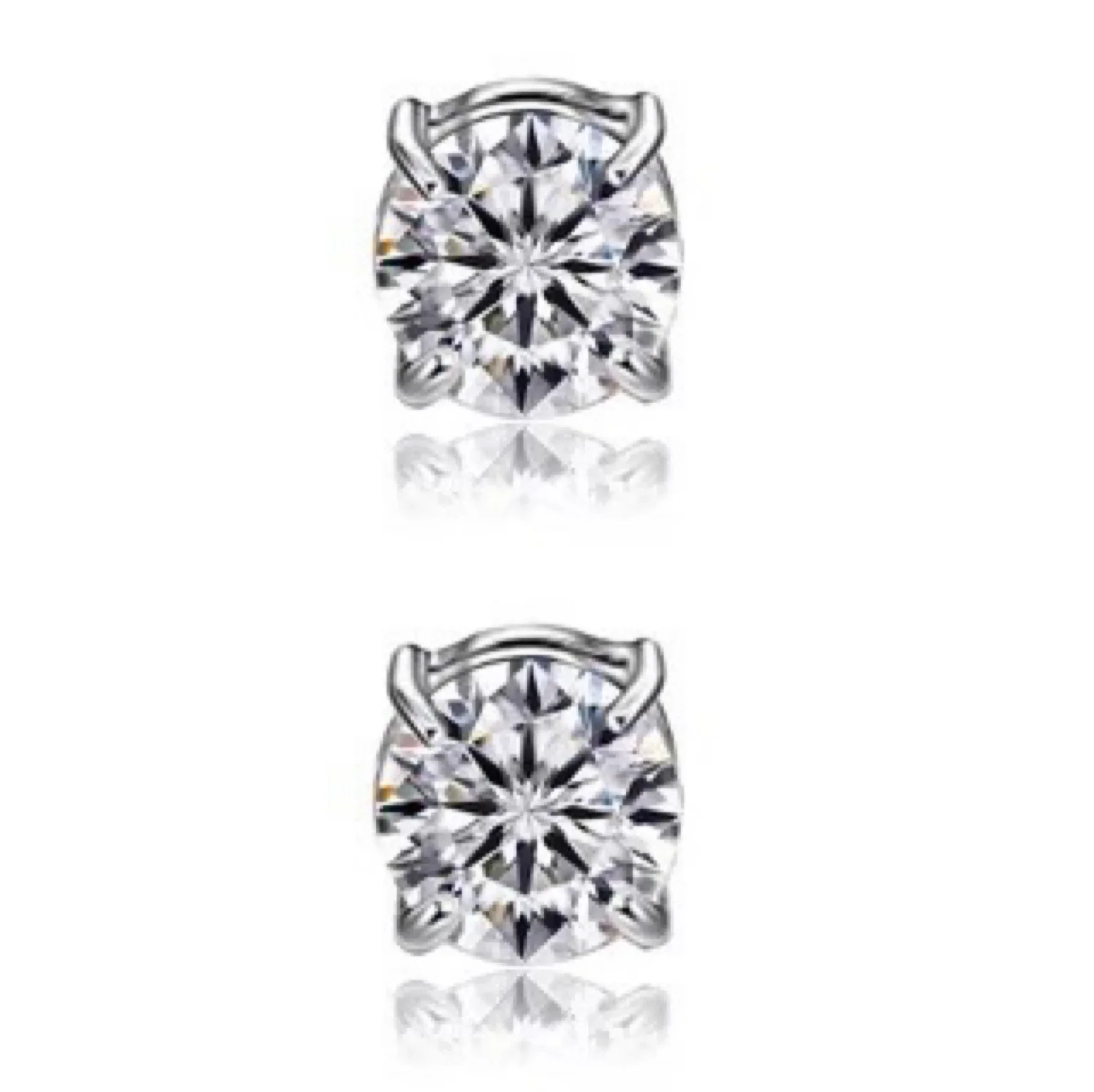 Stud Earrings Crystal Earrings Zircon Clip Earrings Non Piercing Jewelry Gift for Women Men Punk 1PC