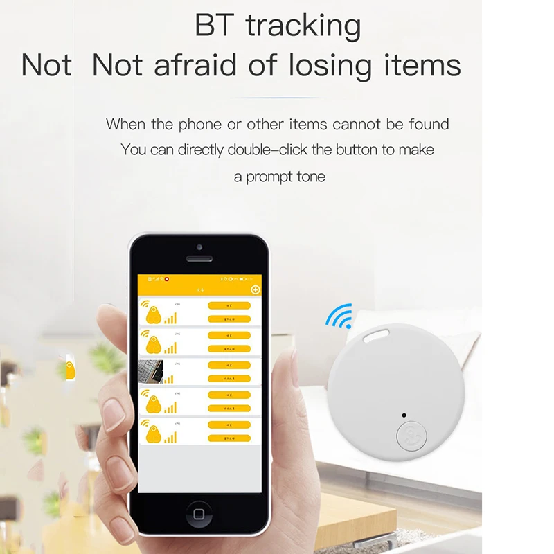Car Bluetooth Anti Lost Device Locator GPS Tracker Car Tracker Bluetooth Tracker Mini Kids Pet Wallet Bag Tracking IOS/Android Smart Finder Accessories