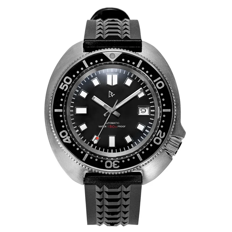 Mechanical Watch Rdunae R2X Captain Willard 6105 Men Watch NH35 Movement Sapphire C3 Luminous 150m Waterproof Automatic