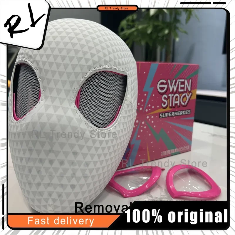 Hot Spider Man Eye Gwen Mask Spider Man Moving Eyes Helmet Mask Cosplay Decoration Christmas Gift Toys
