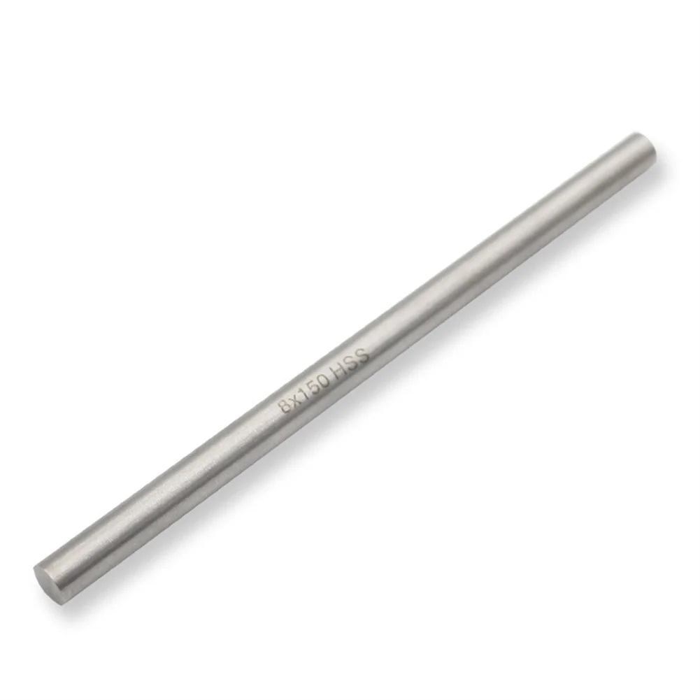 

8x150 Mm High Speed Steel Axles Bar White Steel Solid Round Rod Lathe Bar Stock Metal Working Raw Material For DIY Craft Tool