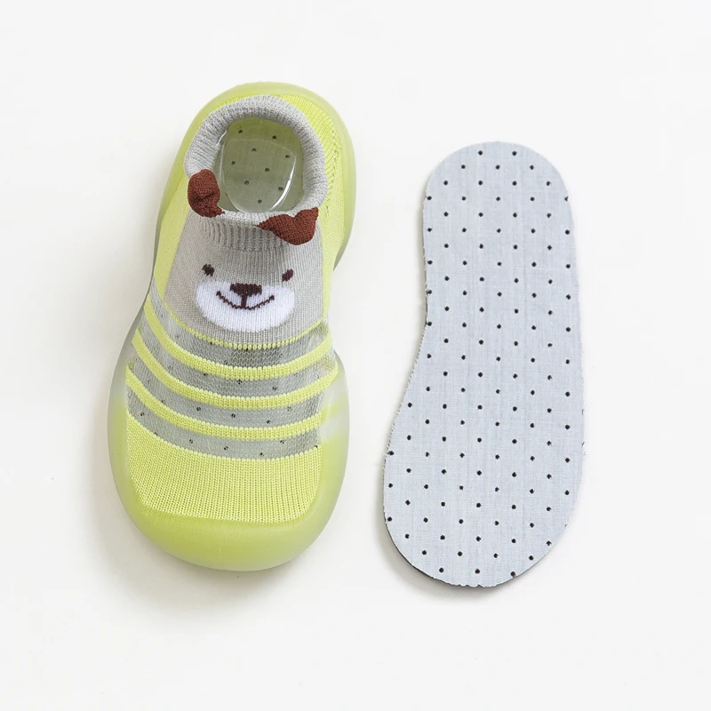 Baby Sock Shoes Summer Mesh Non-Skid Indoor Infant Walking Shoes Breathable Warm Elastic Boy Girls Socks Sneakers With Soft Sole 4