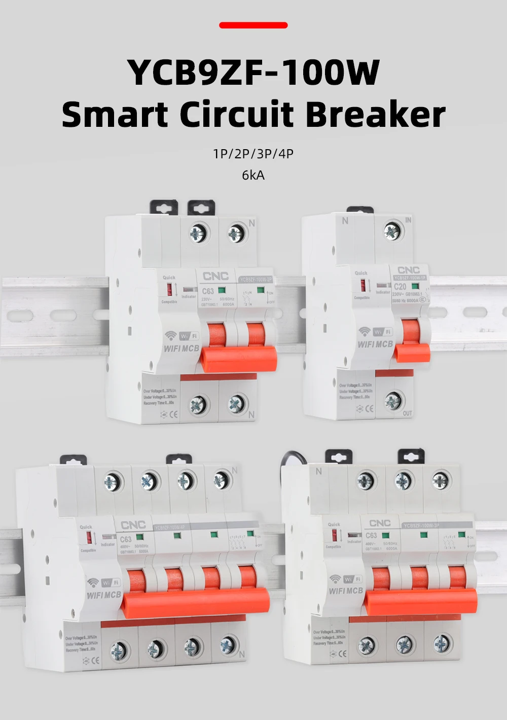 Reclusador Temporizado, Controle Remoto, 2P3P4P, WiFi