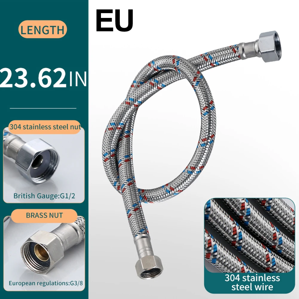 

Bathroom Flexible Cold Hot Mixer Faucet Water Supply Hose Water Supply Hose Braided Hose Cold Hot Explosion Proof